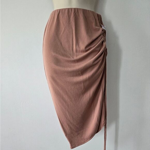Open Edit Side Ruched Skirt NWOT - Picture 2 of 5